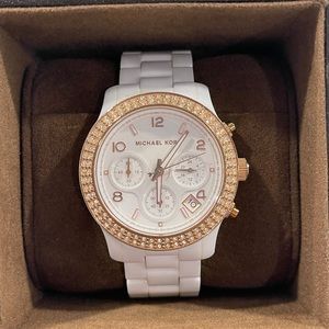 Michael Kors white ceramic watch